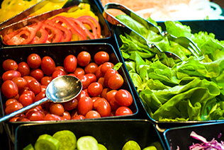 Salad bar at Wayne’s World Nanuet